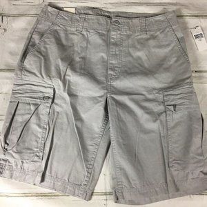 NAUTICAL JEANS CO Mens 32 CARGO Classic Fit Shorts Tan Multi Pocket NWT $59 MSRP